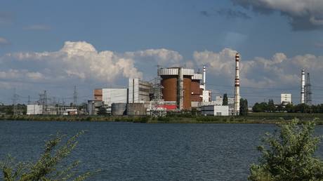 FILE PHOTO: The South Ukraine Nuclear Power Plant near the city of Yuzhnoukrainsk.