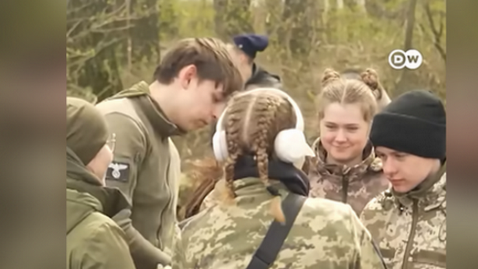German state media shows Nazi insignia from Ukrainian boot camp for kids