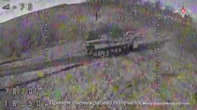 Ukrainian mine-clearing vehicle hit while firing at Russian forces – MOD (VIDEO)