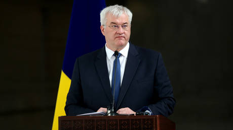 FILE PHOTO: Ukrainian Foreign Minister Andrey Sibiga.