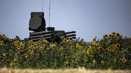 FILE PHOTO: A Russian Pantsir-S1 air defense system.