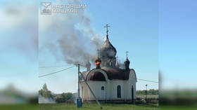 Ukrainian drone strikes Russian Orthodox church