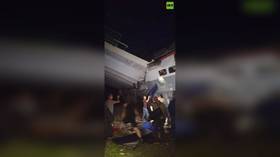Seven dead after saboteurs bring down Russian bridge in front of train