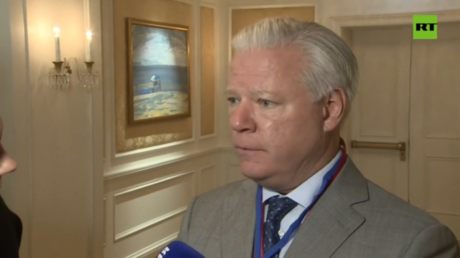 Robert Agee, head of the American Chamber of Commerce in Russia, at SPIEF © RT