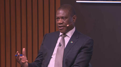 South Africa’s vice president talks AI risks with Russian youth