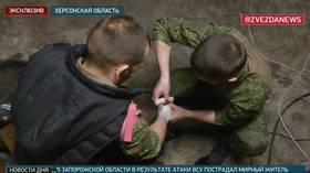 Russian press crew hit by Ukrainian drones