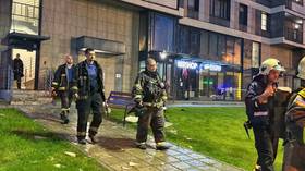 Ukrainian kamikaze drone hits residential tower near Moscow (PHOTOS)