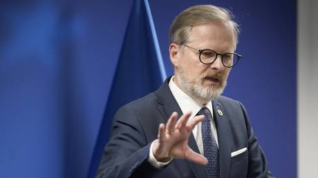 Czech Prime Minister Petr Fiala, Brussels, Belgium, June 26, 2025.