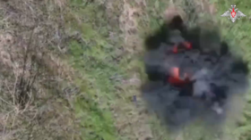 Russian drones detonate Ukrainian roadside bombs – MOD (VIDEO)
