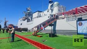Russia hands over new stealth frigate to Indian Navy