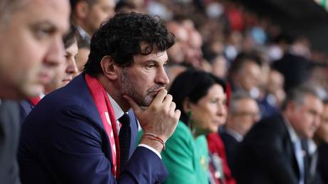 Tbilisi Mayor Kakha Kaladze at a football game in Dortmund, Germany, June 18, 2024.