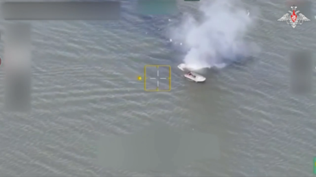 WATCH Russian drones take out speedboat carrying Ukrainian sabotage group