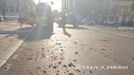 Ukrainian drone injures two near Russian city council – officials (PHOTOS)
