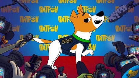 Trump USAID cuts doom Ukrainian dog cartoon