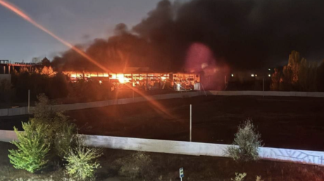 Russian mall destroyed after Ukrainian drone attack (VIDEO)