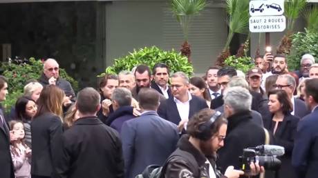 WATCH ex-French president head to prison