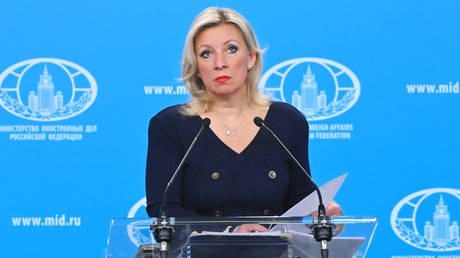Russian Foreign Ministry spokeswoman Maria Zakharova.