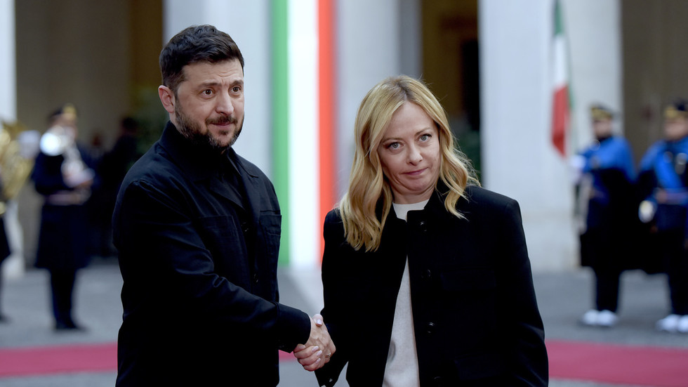 https://www.rt.com/news/629306-italy-zelensky-painful-concessions/Italy’s Meloni pushes Zelensky on ‘painful concessions’ – media