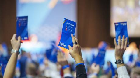 German party expels member for mimicking Hitler