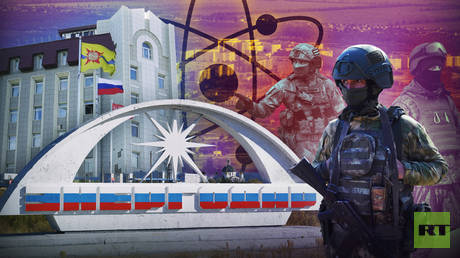 ‘Where the Russian flag is raised, it will not be lowered’: Inside the life of the nuclear city near the front line