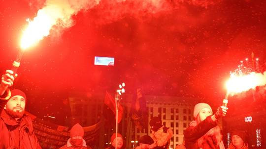 Ukrainian nationalists commemorate WWII-era Nazi collaborator