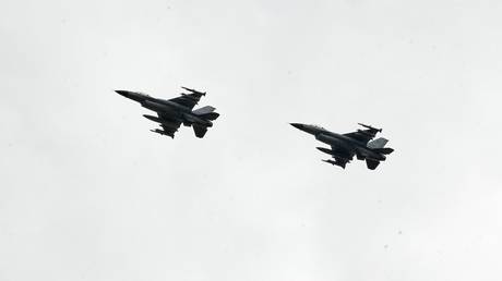 US-made F-16s in Ukraine, August 4, 2024.