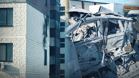 Damage caused by Ukrainian drone strikes in Belgorod Region. Images released by Governor Vyacheslav Gladkov, February 11, 2026.