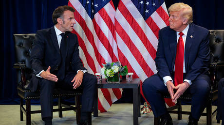 Macron asks Trump to lift sanctions on EU officials