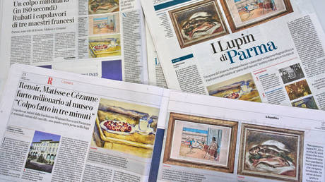 Masked thieves snatch million-dollar paintings from Italian museum