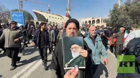 Iranians gather for first Friday prayers during war
