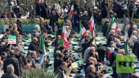 Iranians gather for first Friday prayers during war