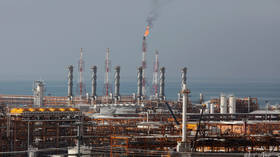 An Iranian gas refinery at the South Pars gas field in Asalouyeh, Iran