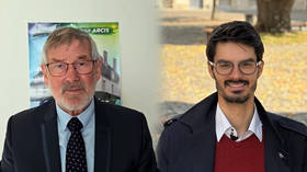 French politicians Charles Hittler and Antoine Renault-Zielinski