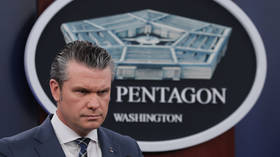 US Secretary of War Pete Hegseth provides updates on the Iran at the Pentagon, Arlington, US,on March 19, 2026.
