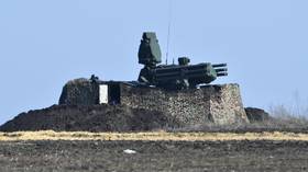 A Russian Pantsir-S1 short-range anti-aircraft system seen during the Ukraine conflcit.