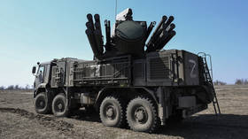 FILE PHOTO: A Pantsir-S1 air defense system.
