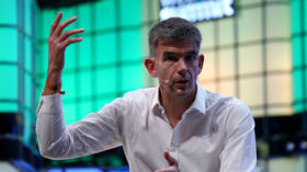 BBC Director-General and former Google executive Matt Brittin speaks during the Web Summit 2018 in Lisbon, Portugal