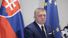 Slovak Prime Minister Robert Fico talks to the media in the Slovak Permanent Representation in Brussels, Belgium on January 9, 2025
