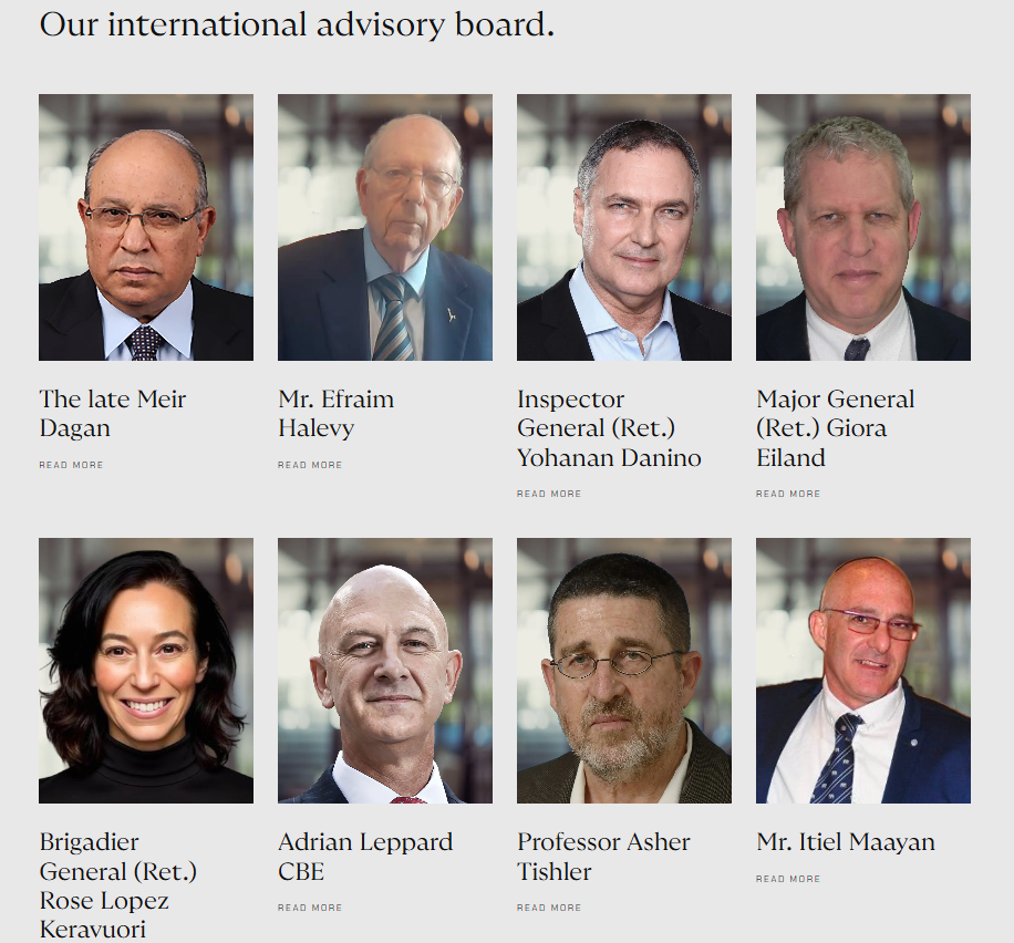 Black Cube's international advisory board
