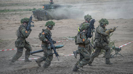 German soldiers in Pabrade, Lithuania, May 29, 2024.