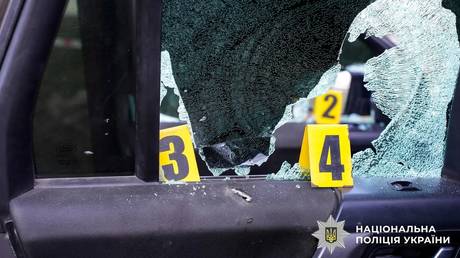 Ukrainian press gang attacked with assault rifle