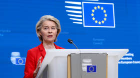 European Commission President Ursula von der Leyen attends a press conference in Brussels, Belgium, on January 23, 2026.