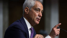 Rahm Emanuel, former Mayor of Chicago and former chief of staff in the Obama White House, testifies during a confirmation hearing before the Senate Foreign Relations Committee in Washington DC, October 20, 2021