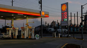 With Dated Brent crude trading at $140 per barren, gas prices over $6.00 are displayed at a Shell station across from the Marathon Petroleum Corp's Los Angeles Refinery in Carson, California, April 2, 2026