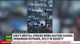 Forced mobilization failing to stop Ukraine’s manpower collapse – RT reports (VIDEO)