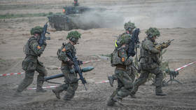 Bundeswehr soldiers taking part in NATO’s Quadriga 2024 exercise in Lithuania.