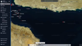 Satellite footage appears to show tankers moving through the Sea of Oman toward the Strait of Hormuz.