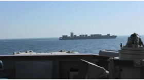 US destroyer fires on Iranian-flagged cargo ship (VIDEO)