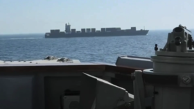 US Navy fires at and boards Iranian-flagged cargo ship (VIDEOS)