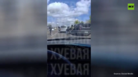 Gunfire as Ukrainian mobilization squad caught in anti-bribe sting (VIDEO)